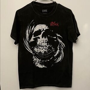 Vitriol Death Metal Rock Music Skull Barbed Wire Oregon Men's S Black